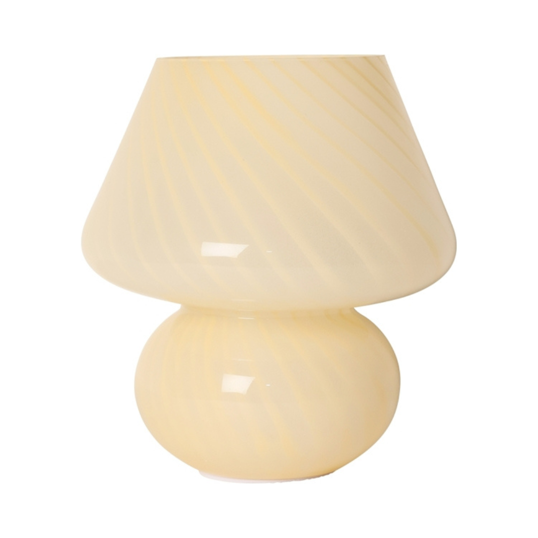 Smuk bordlampe fra Au Maison i stribet glas. Vælg mellem flere farver og størrelser. Lampen er mundblæst | Hurtig levering | Fri fragt over 149kr