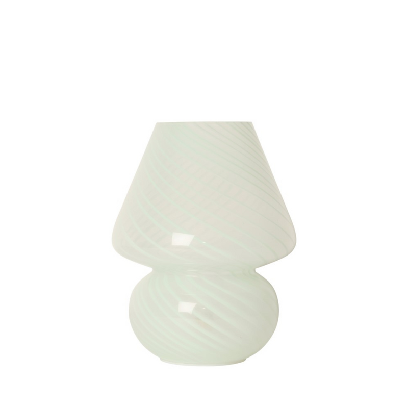 Køb Bordlampe Joyful Glas - lille | 179,00 | Fri fragt over 149 kr. | Hurtig levering | Dag til dag levering | Au Maison | Skrivebords lampe, Senge lampe, Hyggelig Lampe, Lampe, Lampe med skærm, Læselampe, Glaslampe, Murano-inspireret, Mushroom bordlampe