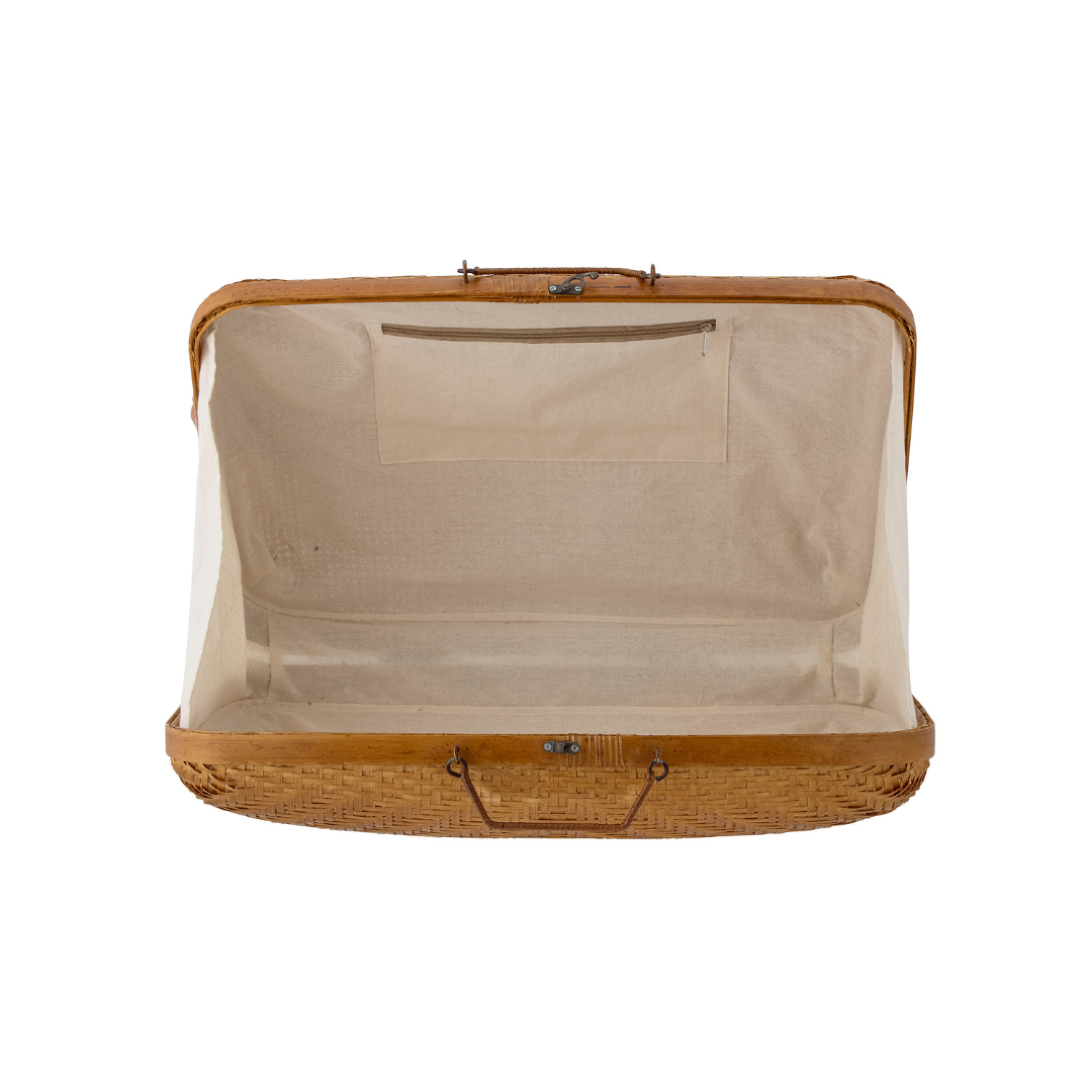 Køb Taske/Kuffert Malaga Bambus | 1.099,00 | Fri fragt over 149 kr. | Hurtig levering | Dag til dag levering | Bloomingville | Håndtaske, Opbevaring, Kurv, Rummelig