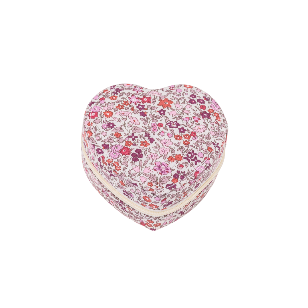 Køb Smykkeskrin Heart i Liberty stof med lille pung | 449,00 | Fri fragt over 149 kr. | Hurtig levering | Dag til dag levering | Bon Dep | Etui, Toiletsager, Smykker, Smykke opbevaring, Smykkeæske, Æske, Skrin
