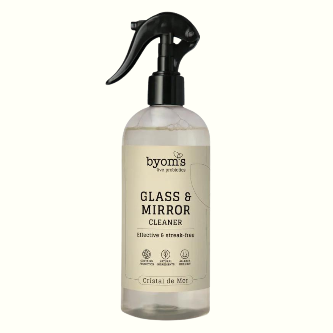 Køb Glasspray - Probiotic Glass & Mirror Cleaner – Cristal De Mer | 109,95 | Fri fragt over 149 kr. | Hurtig levering | Dag til dag levering | byoms | Rengøring, Moderne rengøring, Moderne husholdning, Rengøring, Uden kemi, Probiotika, Ruderens, Vinduespuds, Glasrens, Rene ruder,