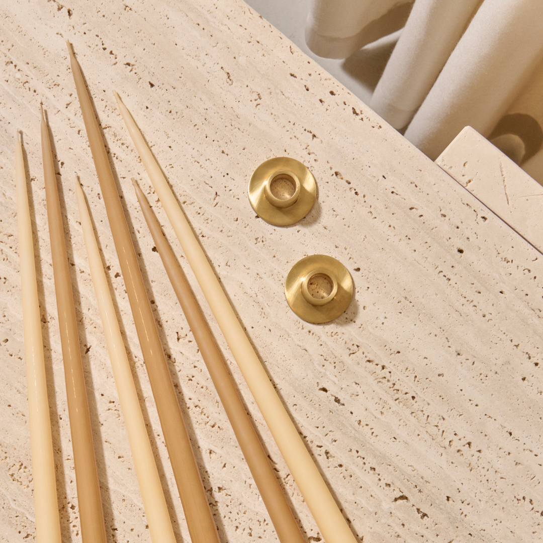 Køb Lysestage - sæt af 2 stk | 349,00 | Fri fragt fra 249 kr. | Hurtig levering | Dag til dag levering | Ester & Erik | Stage, Lys, Stearinlys, Adventsstage, Dekoration, Juledekoration, BLank, Børstet