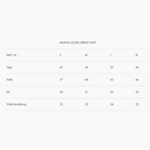 Størrelsesguide Bukser