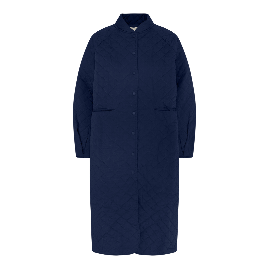 Quiltet Frakke i økologisk bomuld. Flere farver | Hurtig levering | fri fragt fra 149kr