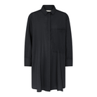 Feminin lang skjorte med fine detaljer i hør. En god basis skjorte i flere forskellige farver | one size | Hurtig levering | fri fragt fra 149 kr.