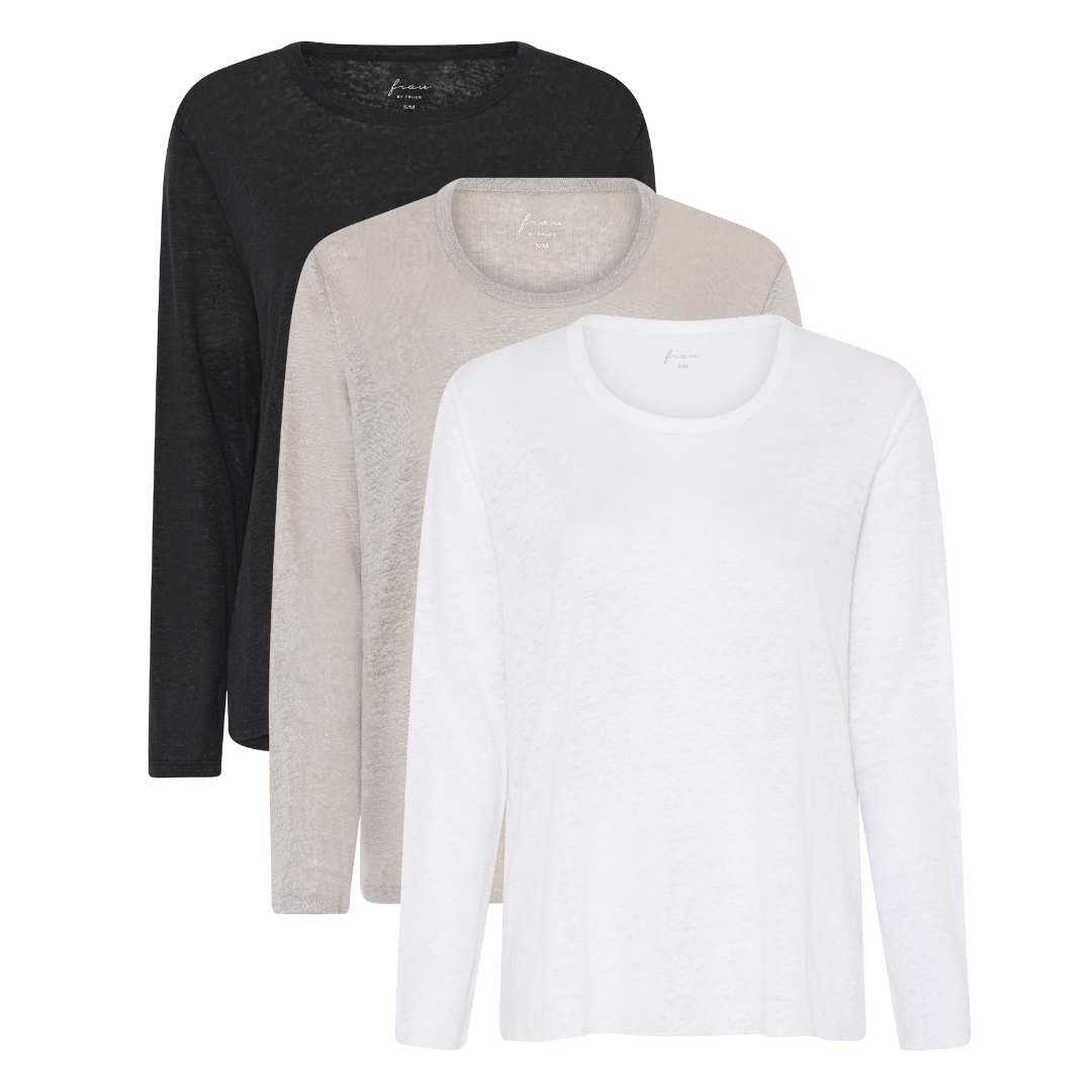 Top med lange ærmer