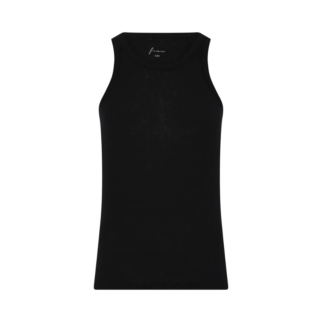Køb Lucca cashmere tank top | 300,00 | Findes i flere farver | Fri fragt over 149 kr. | Hurtig levering 3-5 dage | Dag til dag levering | Frau | tidløs, klassisk, casual, langtidsholdbar, miljøbevidst, cashmere, elastan, modal, trøje, top uden ærmer, stram
