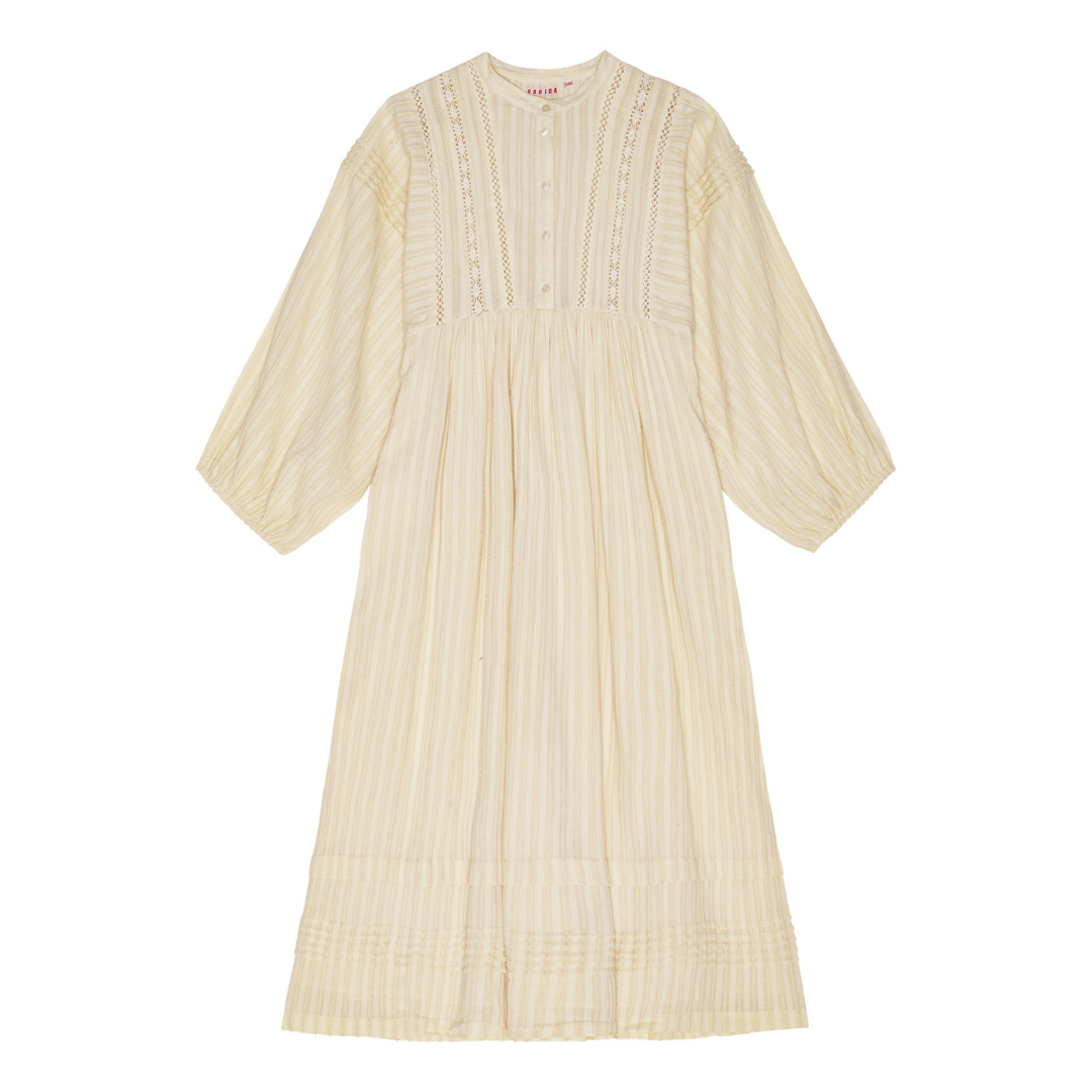 Smuk kjole fra Habiba i løs pasform & klokkeærmer. Behagelig kvalitet. Økologisk bomuld | Hurtig levering | Fri fragt fra 149 kr.