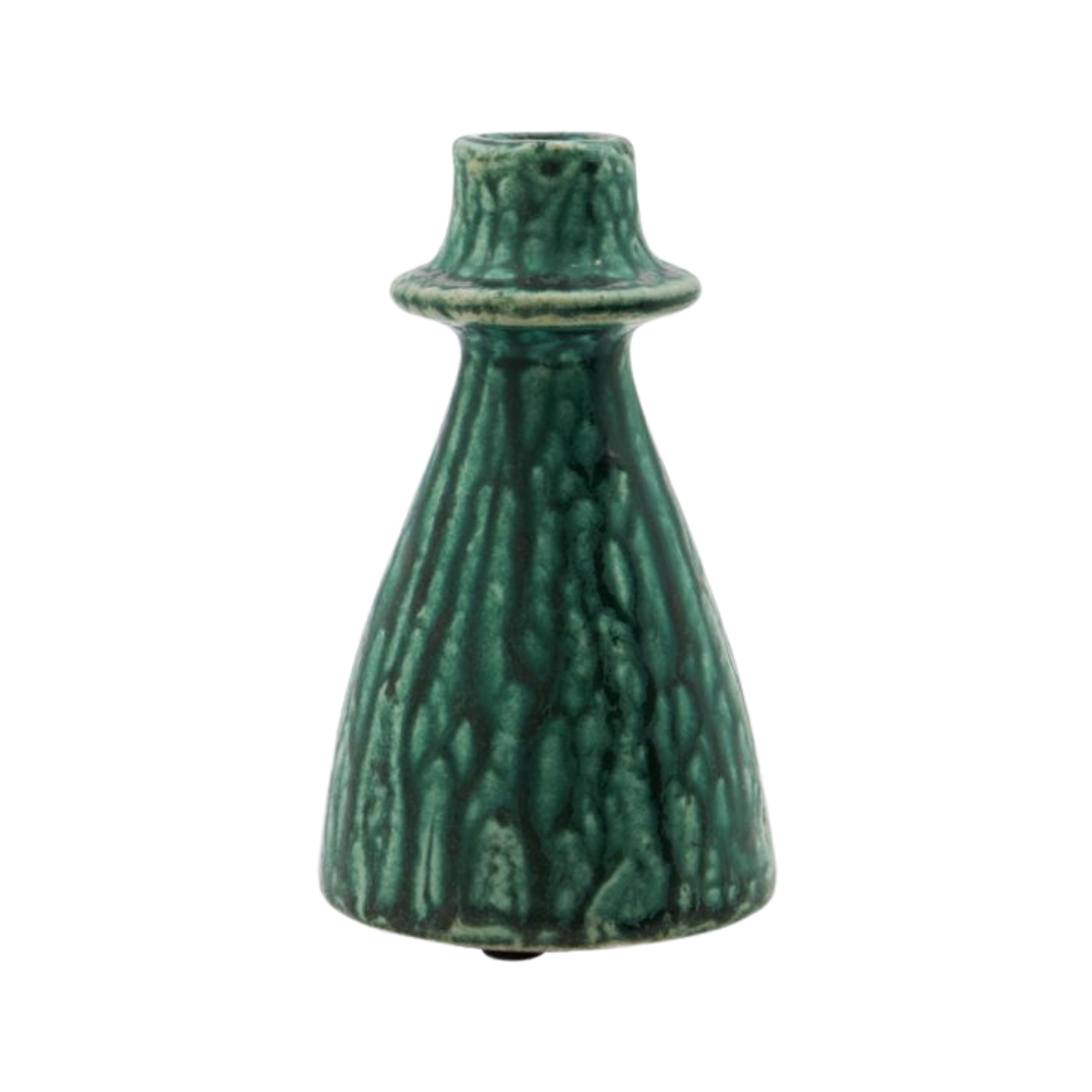 Køb Lysestage Kulu Grøn | fra 89,95 | Flere størrelser | Fri fragt over 149 kr. | Hurtig levering | Dag til dag levering | House Doctor, Stage, Kertelys, Til almindelige lys, Standardlys