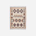 Køb Tæppe Kesh Beige | fra 919,00 | Flere størrelser | Fri fragt over 149 kr. | Hurtig levering | Dag til dag levering | House Doctor | Tæppe, Bomuldstæppe, Beige, Rød, Mønstret tæppe, Frynser, Tæppe med frynser