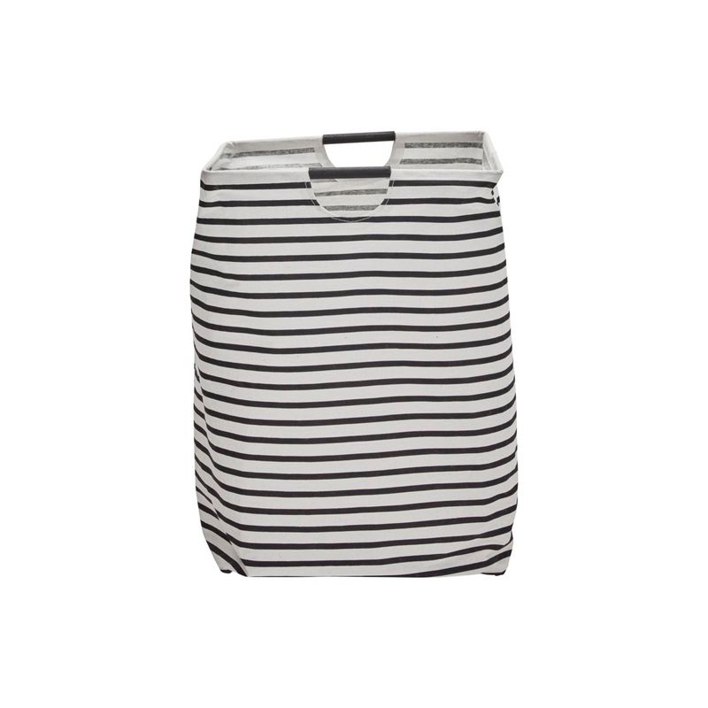 Køb Vasketøjspose stripes Sort/Hvid med håndtag | 139,95 | Fri fragt over 149 kr. | Hurtig levering | Dag til dag levering | House Doctor, Society of Lifestyle | Pose, Kurv, Vask, Vaskekurv, Vaskepose, Vasketøj, Opbevaring af vasketøj, Beskidt tøj, Tøjvask, Rent tøj, Vaskerum