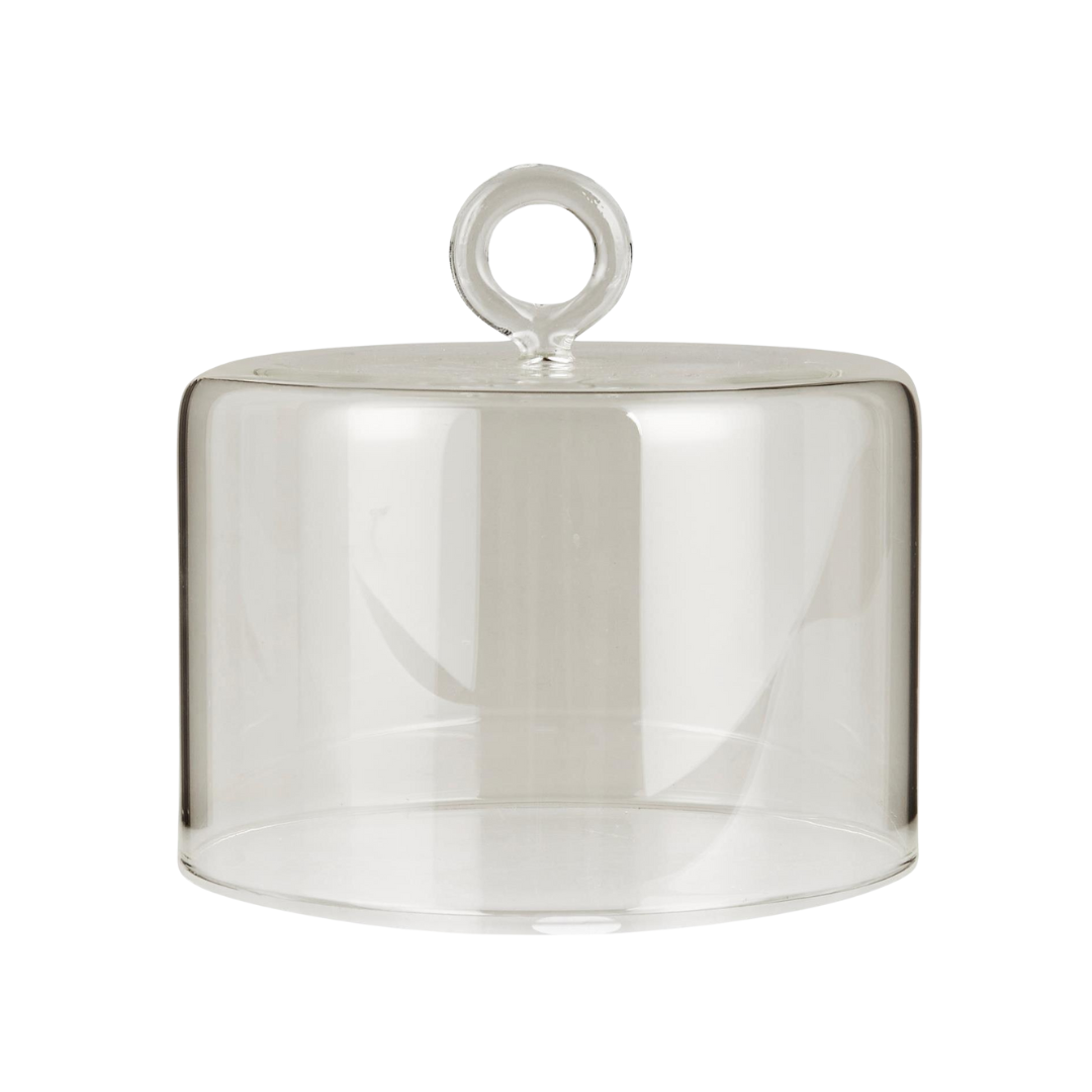 Køb Glasklokke med loop | fra 149,95 | Fri fragt over 149 kr. | Hurtig levering | Dag til dag levering | Ib Laursen | Glaskuppel, Låg til kagefad, Osteklokke, Klokke, Dekorations klokke, Foodsafe, Kan bruges til mad, Kuppel, Låg, Dække, Kagefad