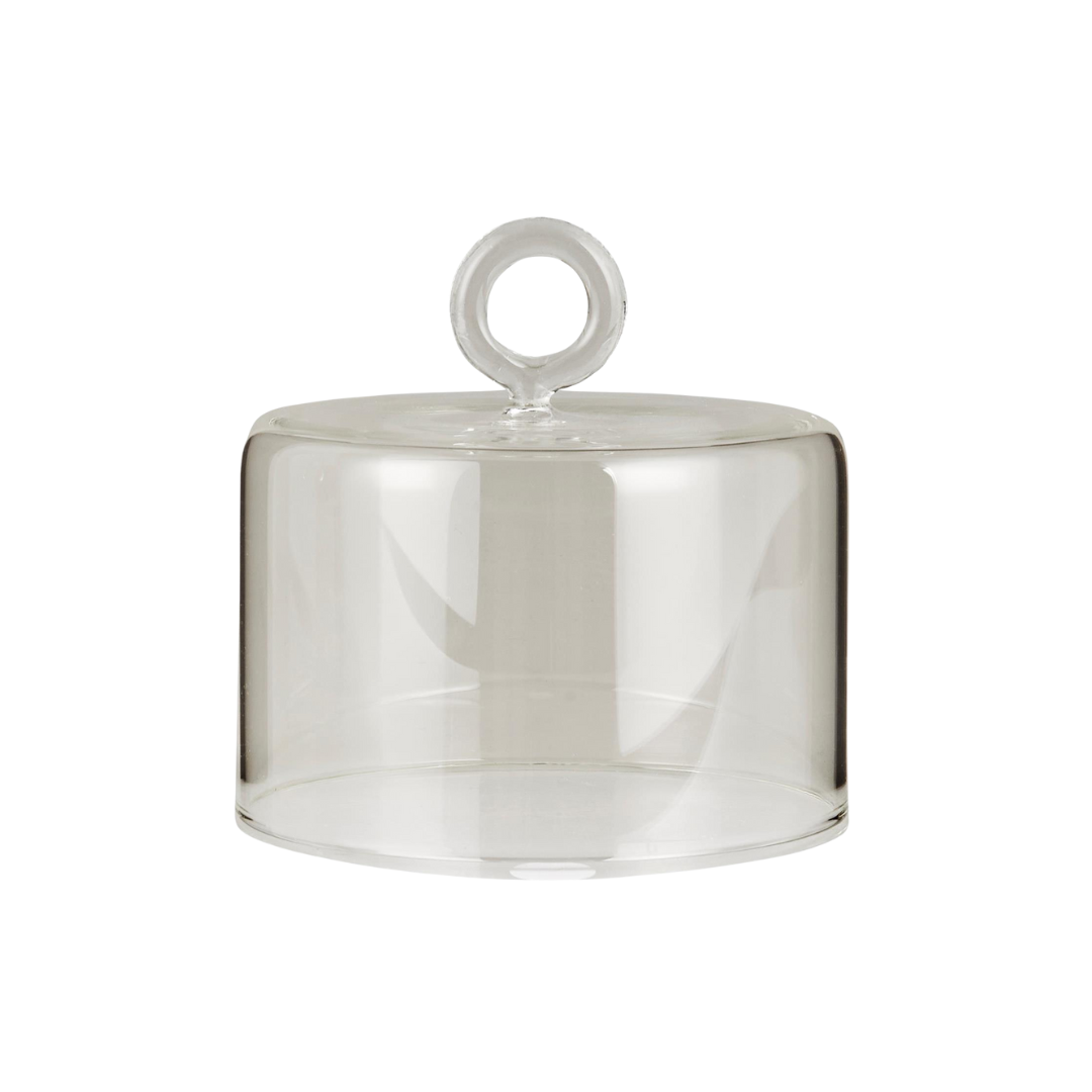 Køb Glasklokke med loop | fra 149,95 | Fri fragt over 149 kr. | Hurtig levering | Dag til dag levering | Ib Laursen | Glaskuppel, Låg til kagefad, Osteklokke, Klokke, Dekorations klokke, Foodsafe, Kan bruges til mad, Kuppel, Låg, Dække, Kagefad