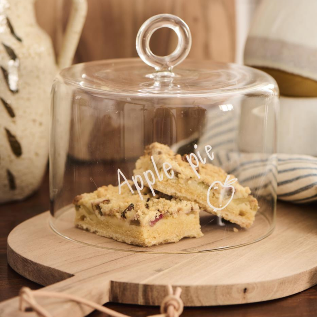 Køb Glasklokke med loop | fra 149,95 | Fri fragt over 149 kr. | Hurtig levering | Dag til dag levering | Ib Laursen | Glaskuppel, Låg til kagefad, Osteklokke, Klokke, Dekorations klokke, Foodsafe, Kan bruges til mad, Kuppel, Låg, Dække, Kagefad