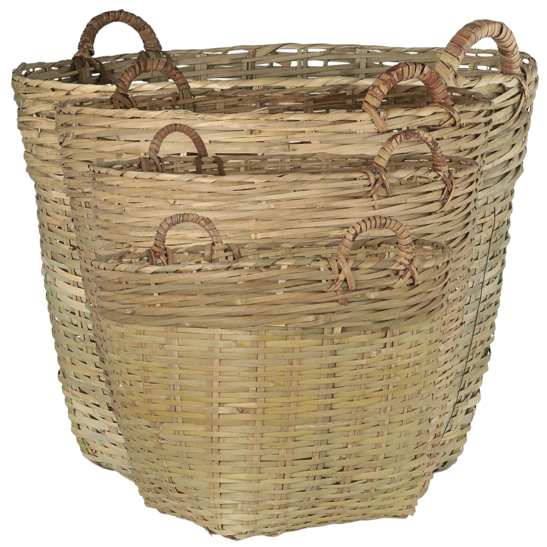 Køb Kurv Bambus med hank | fra 199,95 | Fri fragt over 149 kr. | Hurtig levering | Dag til dag levering | Ib Laursen | Have, Terrasse, Legetøjskurv, Blomsterkurv, Kurv, Aviskurv, Grøntsagskurv, Vasketøjskurv, linnedkurv, Opbevaring, Vietnamkurv