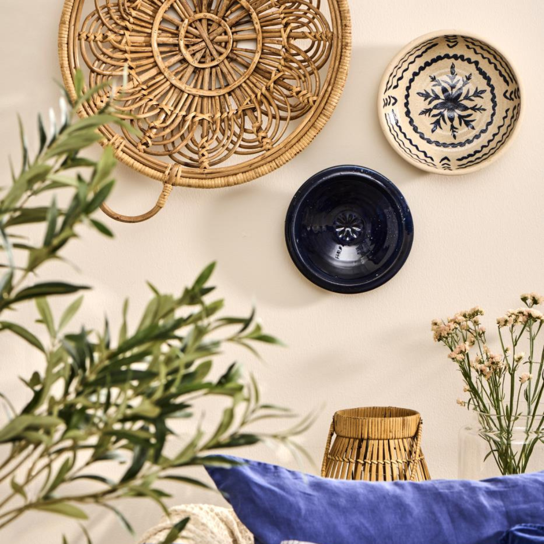 Køb Skål med blåt mønster Avignon | fra 369,00 | Fri fragt over 249 kr. | Hurtig levering | Dag til dag levering | Ib Laursen | Skål, keramikskål, Keramik, Håndlavet