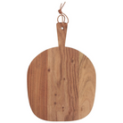 Skærebræt buttet med skaft og lædersnor akacietræ | 199,95 | Fri fragt over 149 kr. | Hurtig levering | Dag til dag levering | Ib Laursen | Bræt, Serveringsbræt, Tapasbræt, Akacietræ