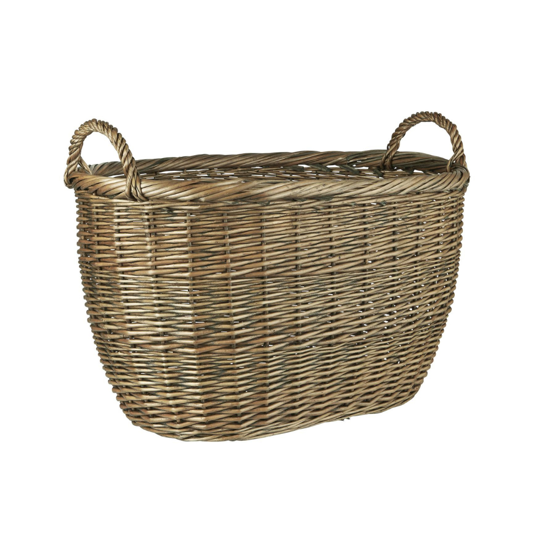 Køb Kurv med hank fuld pil | fra 249,95 | Fri fragt over 149 kr. | Hurtig levering | Dag til dag levering | Ib Laursen | Fuld pil, Kurve af fuld pil, Brun kurv, Fletkurv, Urtepotte, Skjuler, Indkøbskurv, Opbevaring, Opbevaringskurv