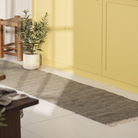 Kludetæppe med frynser