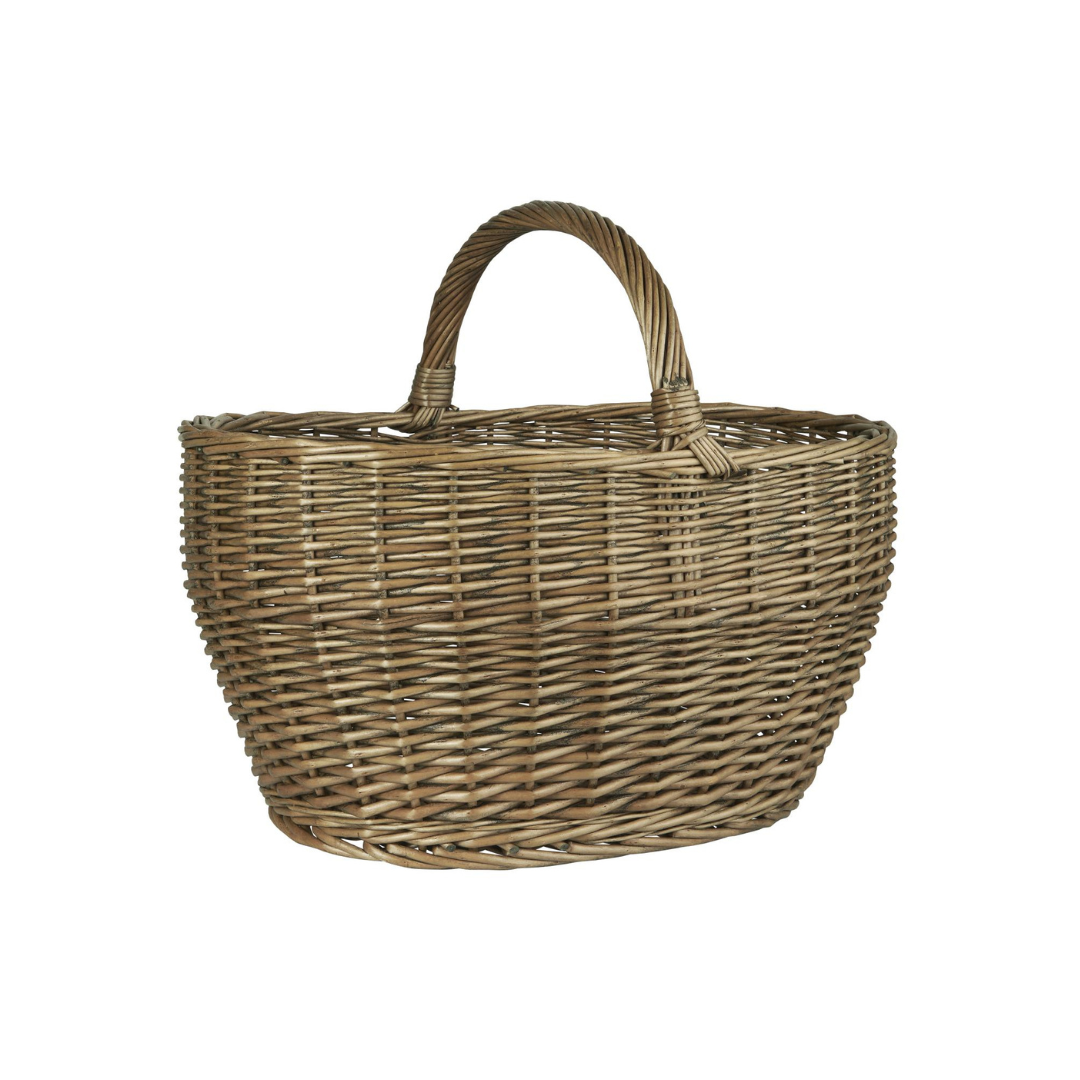 Køb Kurv med hank fuld pil | fra 249,95 | Fri fragt over 149 kr. | Hurtig levering | Dag til dag levering | Ib Laursen | Fuld pil, Kurve af fuld pil, Brun kurv, Fletkurv, Urtepotte, Skjuler, Indkøbskurv, Opbevaring, Opbevaringskurv