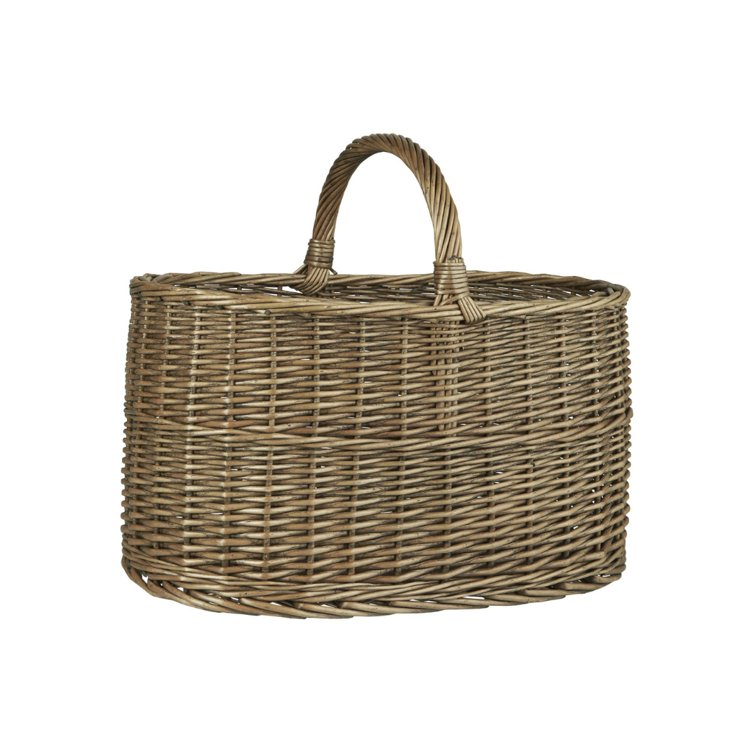 Køb Kurv med hank fuld pil | fra 249,95 | Fri fragt over 149 kr. | Hurtig levering | Dag til dag levering | Ib Laursen | Fuld pil, Kurve af fuld pil, Brun kurv, Fletkurv, Urtepotte, Skjuler, Indkøbskurv, Opbevaring, Opbevaringskurv