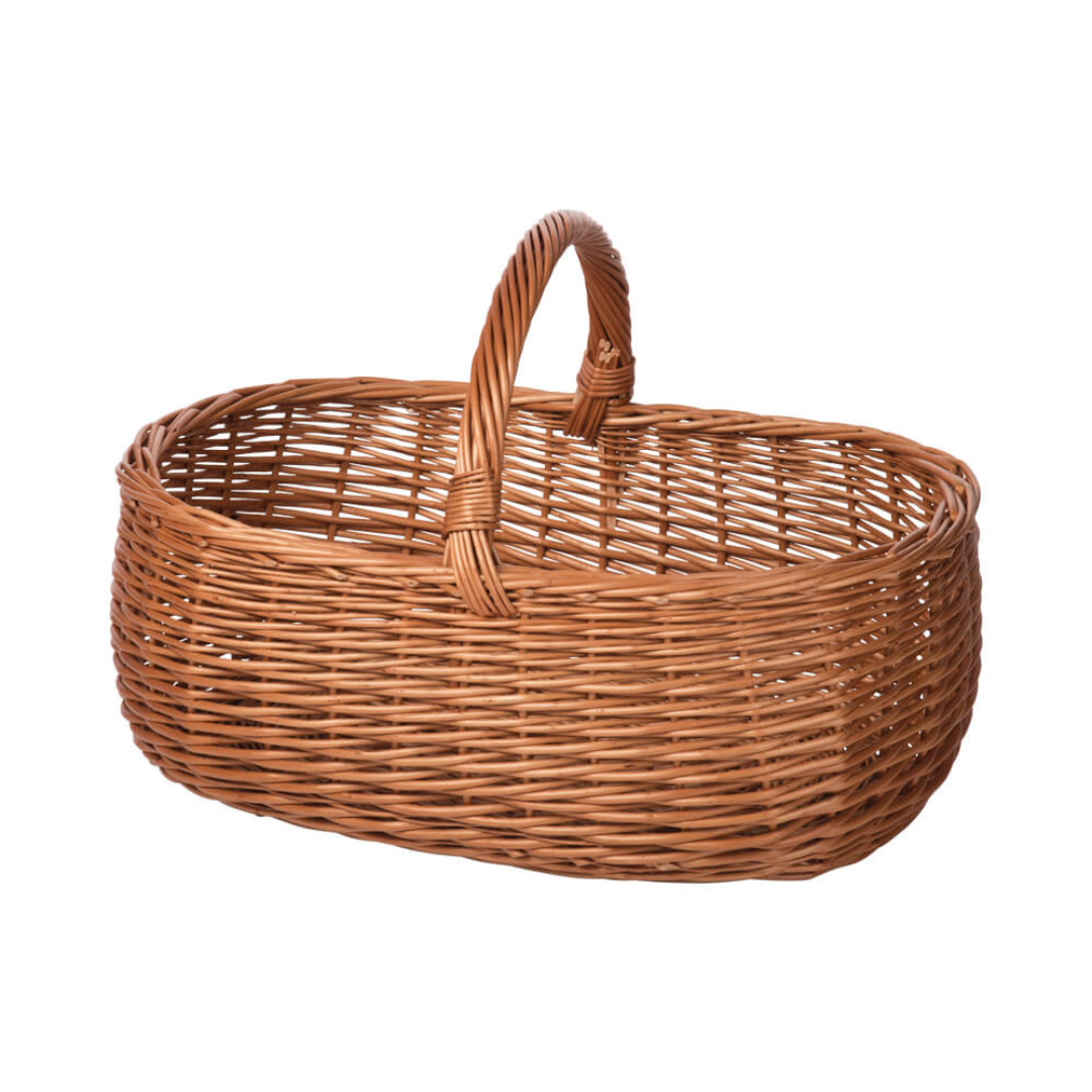 Køb Kurv Oval i pil | 559,00 | Fri fragt over 149 kr. | Hurtig levering | Dag til dag levering | Have, Terrasse, Legetøjskurv, Blomsterkurv, Kurv, Aviskurv, Grøntsagskurv, Vasketøjskurv, linnedkurv, Indkøbskurv, Opbevaring