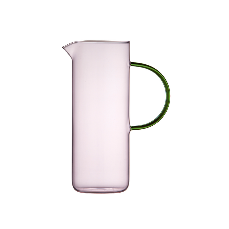 Køb Glaskande Torino 1,1 liter| 249,95 | Fri fragt over 149 kr. | Hurtig levering | Dag til dag levering | Lyngby Glas, Farvet glas, Farvet glaskande, Grønt glaskande, Pink glaskande, Blåt glaskande, Borddækning, Farverig glaskande, Kande
