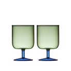 Køb Vinglas Torino 30 cl - sæt af 2 stk | 249,95 | Fri fragt over 149 kr. | Hurtig levering | Dag til dag levering | Lyngby Glas, Farvet glas, Farvet vinglas, Grønt vinglas, Pink vinglas, Blåt vinglas, Borddækning, Farverige vinglas
