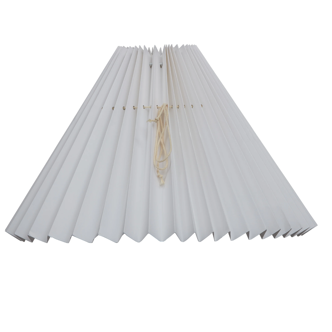 Smuk plissé lampeskærm fra Pink Rose. Skærmen findes i flere forskellige farver og størrelser | Håndlavet | Hurtig levering