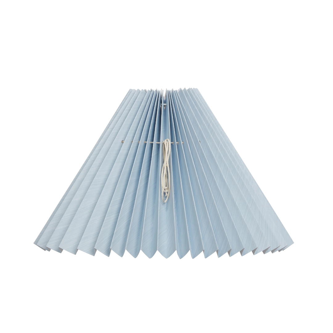 Smuk plissé lampeskærm fra Pink Rose. Skærmen findes i flere forskellige farver og størrelser | Håndlavet | Hurtig levering