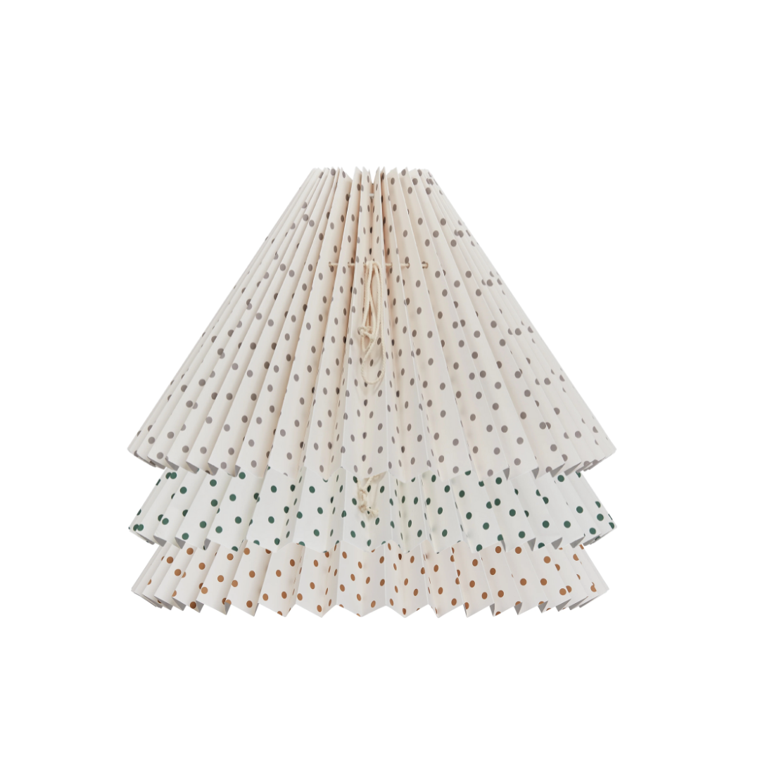 Smuk plissé lampeskærm fra Pink Rose. Skærmen findes i flere forskellige farver og størrelser | Håndlavet | Hurtig levering