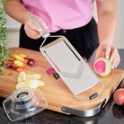 Køb Mandolinjern til tynde skiver | 549,00 | Fri fragt over 149 kr. | Hurtig levering | Dag til dag levering | Rösle | V-formet skær, Mandolinjern med V-formet skær, skarpt