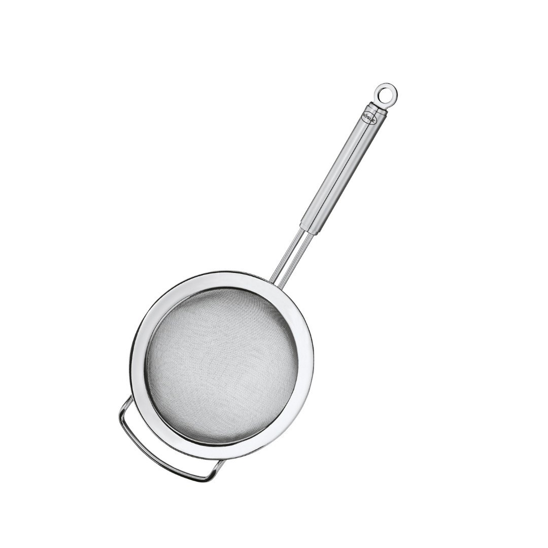 Køb Sigte finmasket Stål | fra 399,00 | Fri fragt over 149 kr. | Hurtig levering | Dag til dag levering | Rösle | Rustfrit stål 18/10, Si, Blanchering, Drysse flormelis, Sigte mel