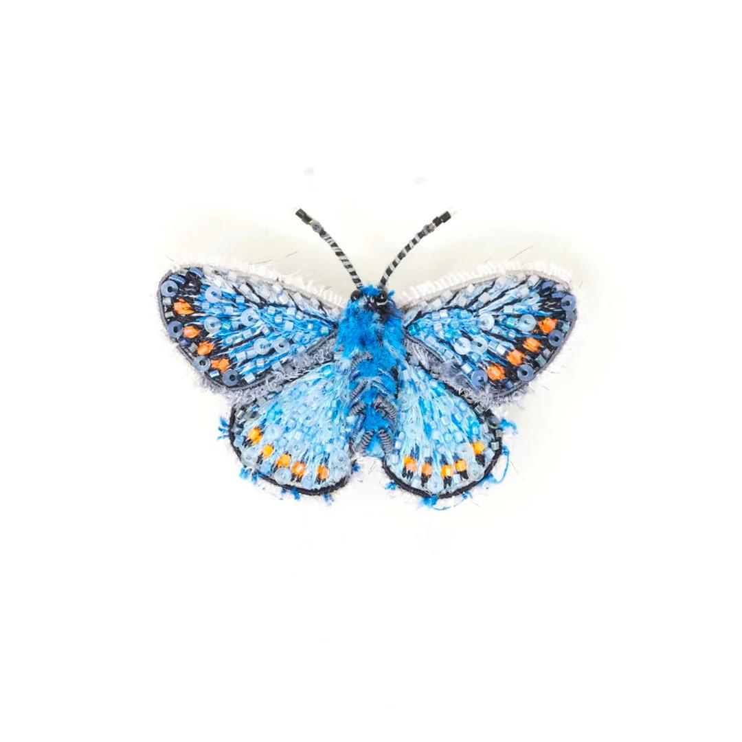 Køb Broche - Adonis Blue Butterfly Brooch Pin | 509,00 | Fri fragt over 149 kr. | Hurtig levering | Dag til dag levering | TROVELORE | Vintage, Håndlavet, Hand made, Førsteklasses materialer, Godt design, Kvalitetsarbejde, Indien