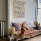 Køb Billede på bomuldslærred 'Blue Eyes' 70x100 cm | 1.989,00 | Dag til dag levering | Tinystories | Billede, Kunst, Kunsttryk, Reproduktion, Kunster, Holland, Tiny de Vries, Illustrere, Illustration