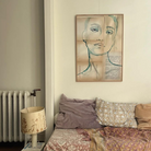 Køb Billede på bomuldslærred 'Blue Eyes' 70x100 cm | 1.989,00 | Dag til dag levering | Tinystories | Billede, Kunst, Kunsttryk, Reproduktion, Kunster, Holland, Tiny de Vries, Illustrere, Illustration