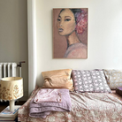 Køb Billede på bomuldslærred 'Sakura' 70x100 cm | 1.989,00 | Dag til dag levering | Tinystories | Billede, Kunst, Kunsttryk, Reproduktion, Kunster, Holland, Tiny de Vries, Illustrere, Illustration