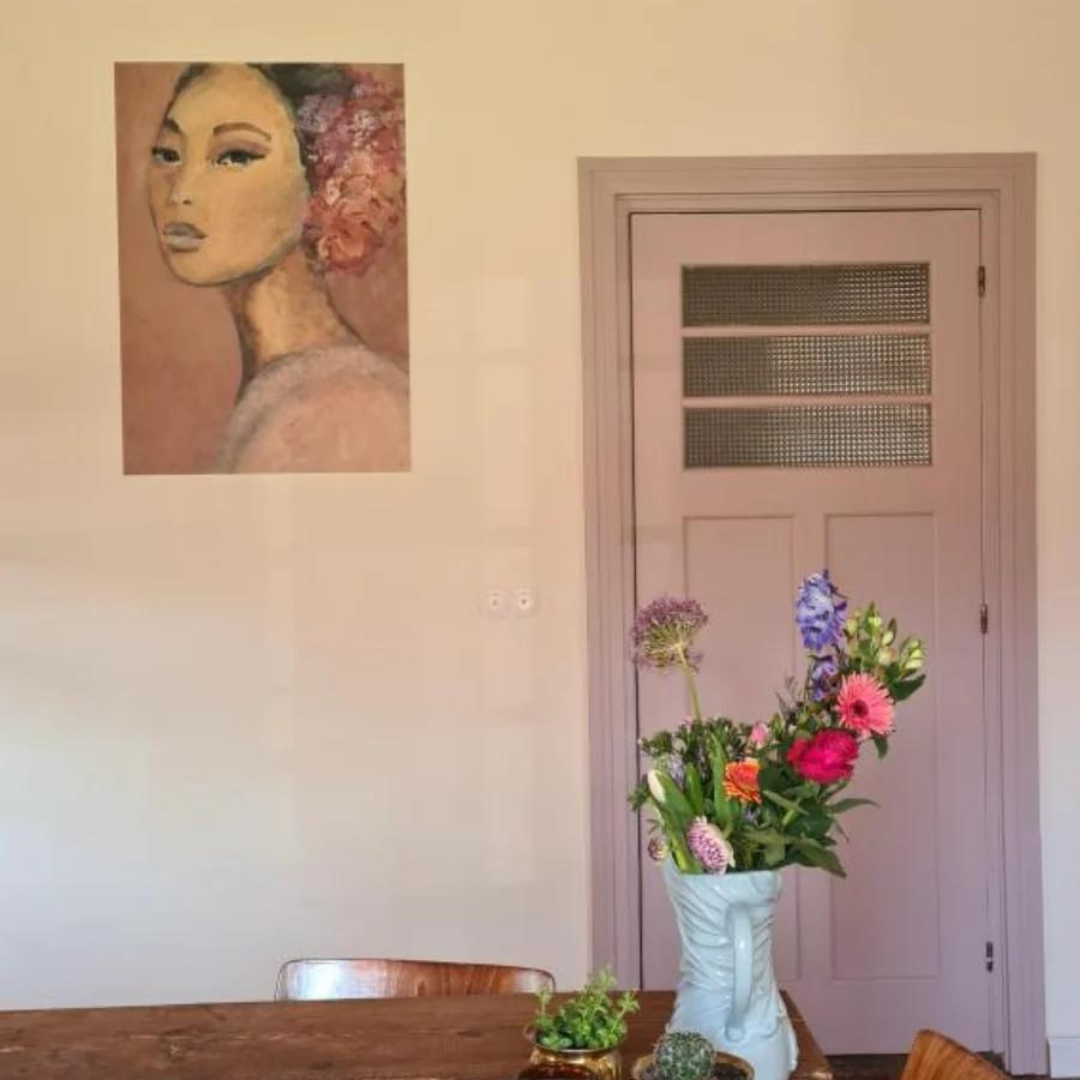 Køb Billede på bomuldslærred 'Sakura' 70x100 cm | 1.989,00 | Dag til dag levering | Tinystories | Billede, Kunst, Kunsttryk, Reproduktion, Kunster, Holland, Tiny de Vries, Illustrere, Illustration