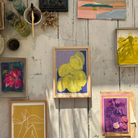 Køb Plakat 'Citrons A Lindigo' A4 | 429,00 | Dag til dag levering | Tinystories | Billede, Kunst, Kunsttryk, Reproduktion, Kunster, Holland, Tiny de Vries, Illustrere, Illustration