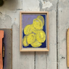 Køb Plakat 'Citrons A Lindigo' A4 | 429,00 | Dag til dag levering | Tinystories | Billede, Kunst, Kunsttryk, Reproduktion, Kunster, Holland, Tiny de Vries, Illustrere, Illustration