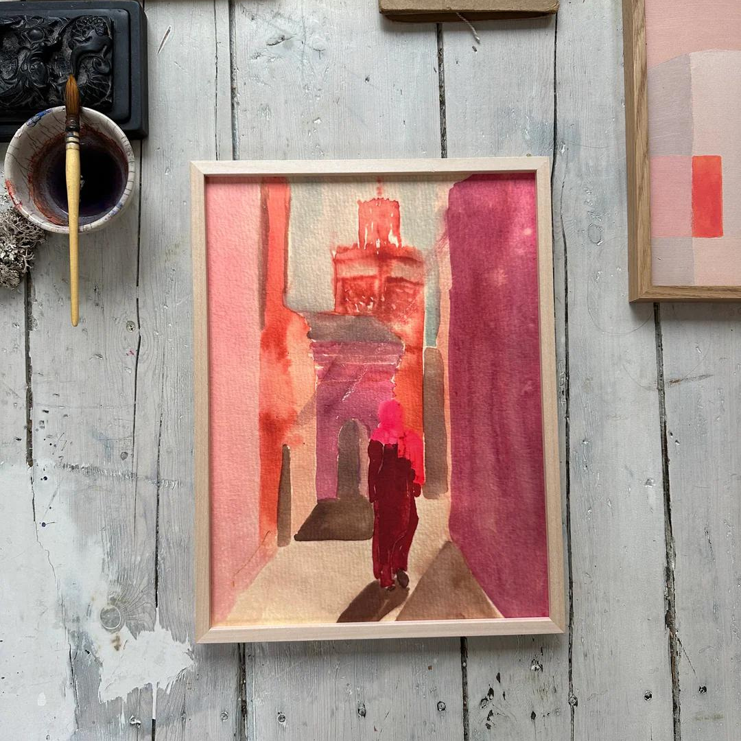 Køb Plakat 'Dans Les Rues De Marrakech' 30x40 cm | 559,00 | Dag til dag levering | Tinystories | Billede, Kunst, Kunsttryk, Reproduktion, Kunster, Holland, Tiny de Vries, Illustrere, Illustration