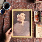 Køb Plakat 'Frangipani Flower' A4 | 429,00 | Dag til dag levering | Tinystories | Billede, Kunst, Kunsttryk, Reproduktion, Kunster, Holland, Tiny de Vries, Illustrere, Illustration