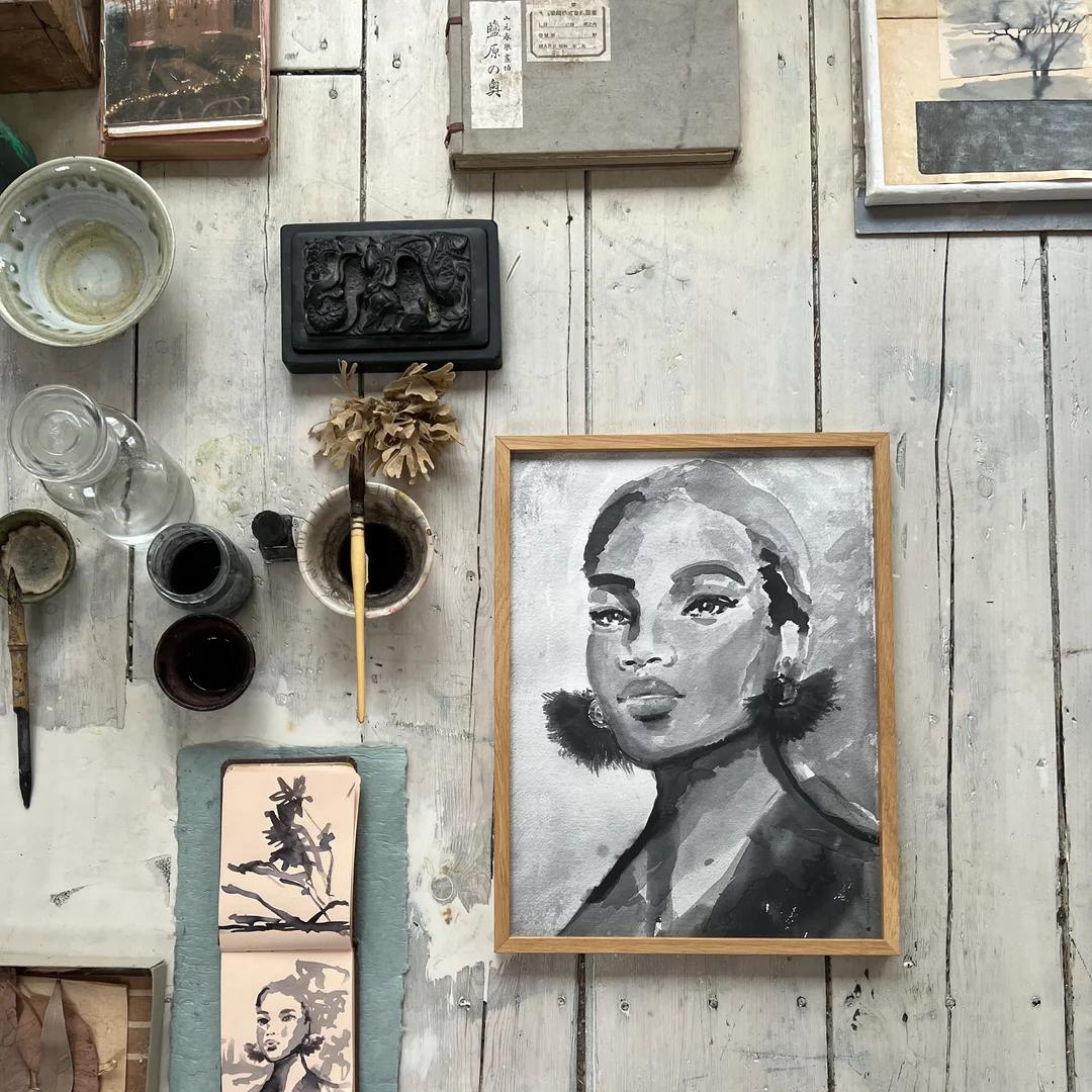 Køb Plakat 'Pendientes De Flecos' 50x70 cm | 839,00 | Dag til dag levering | Tinystories | Billede, Kunst, Kunsttryk, Reproduktion, Kunster, Holland, Tiny de Vries, Illustrere, Illustration