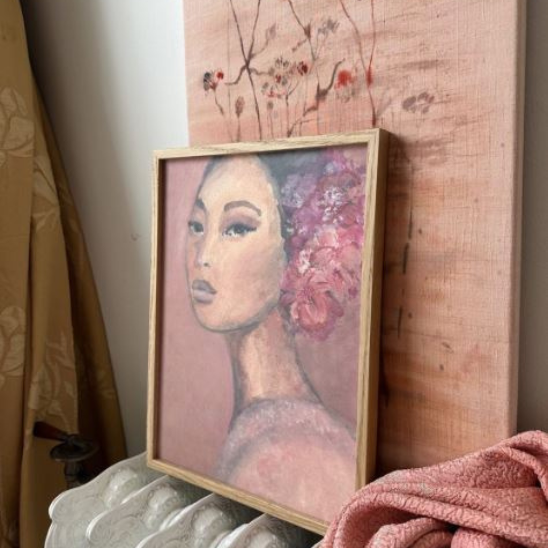 Køb Plakat 'Sakura' 50x70 cm | 839,00 | Dag til dag levering | Tinystories | Billede, Kunst, Kunsttryk, Reproduktion, Kunster, Holland, Tiny de Vries, Illustrere, Illustration