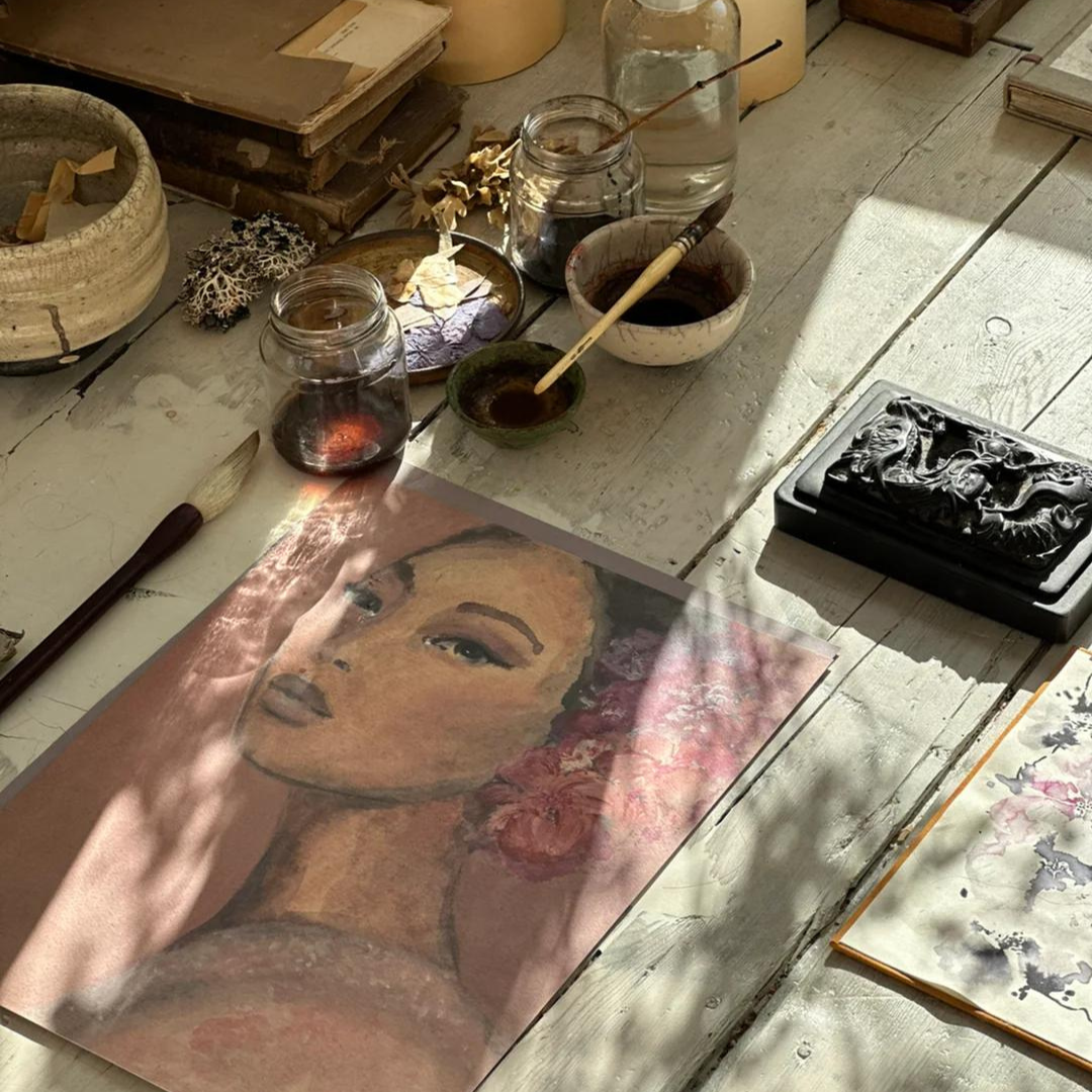 Køb Plakat 'Sakura' 50x70 cm | 839,00 | Dag til dag levering | Tinystories | Billede, Kunst, Kunsttryk, Reproduktion, Kunster, Holland, Tiny de Vries, Illustrere, Illustration