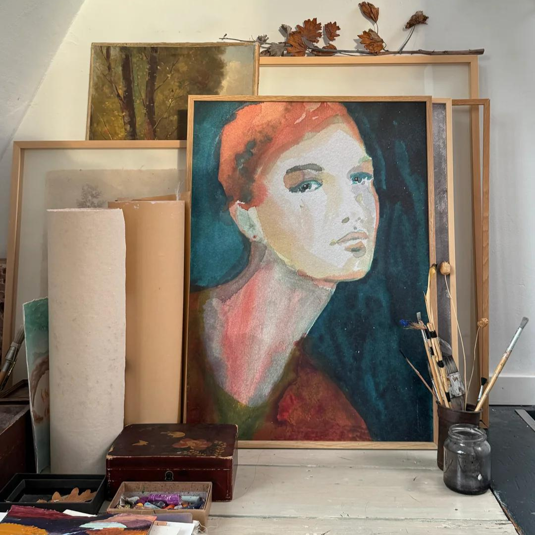 Køb Plakat 'Soleil D'automne' 30x40 cm | 559,00 | Dag til dag levering | Tinystories | Billede, Kunst, Kunsttryk, Reproduktion, Kunster, Holland, Tiny de Vries, Illustrere, Illustration