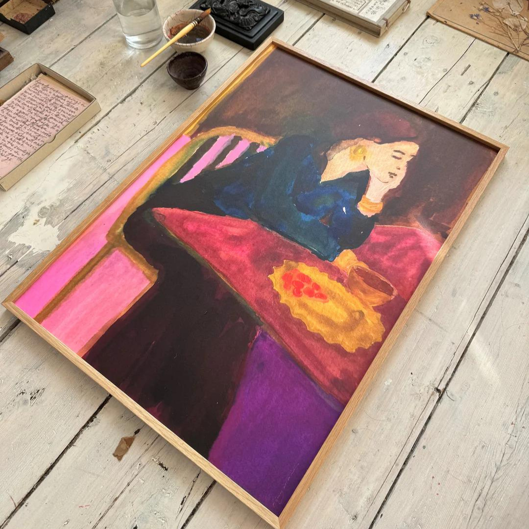 Køb Plakat 'Lemon Raspberry Pie' A4 | 429,00 | Dag til dag levering | Tinystories | Billede, Kunst, Kunsttryk, Reproduktion, Kunster, Holland, Tiny de Vries, Illustrere, Illustration