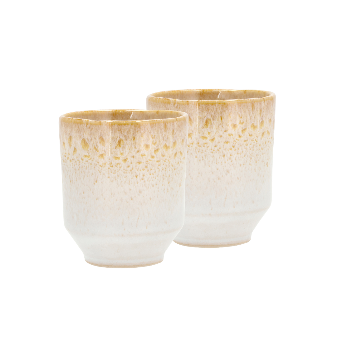Køb Krus Styles uden hank - sæt af 2 stk | 279,95 | Fri fragt over 149 kr. | Hurtig levering | Dag til dag levering | Villa Collection | Krus, Farverige krus, Håndlavet, Reaktiv glasur