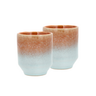 Køb Krus Styles uden hank - sæt af 2 stk | 279,95 | Fri fragt over 149 kr. | Hurtig levering | Dag til dag levering | Villa Collection | Krus, Farverige krus, Håndlavet, Reaktiv glasur