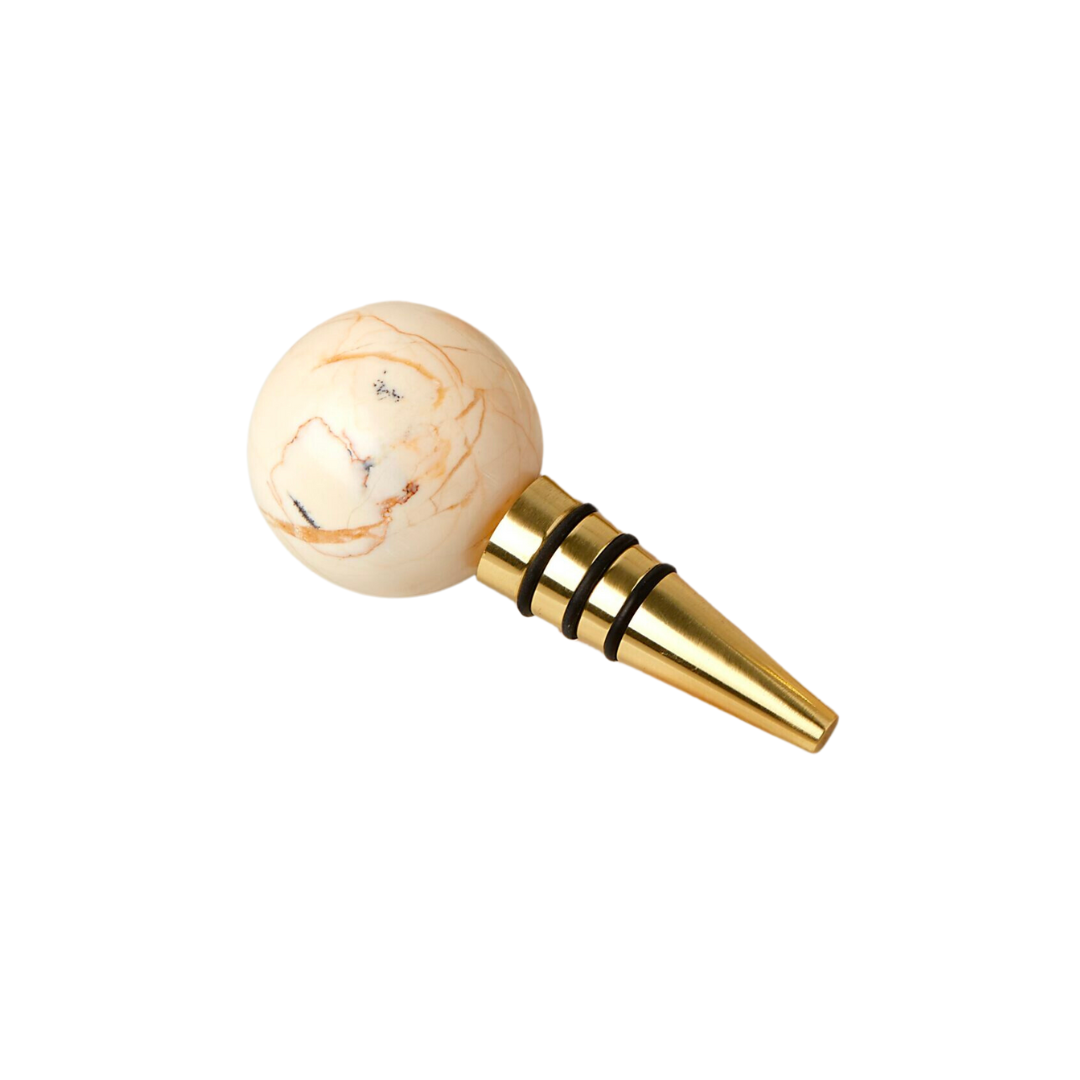 Køb Flaskeprop Marmor | 129,95 | Fri fragt over 149 kr. | Hurtig levering | Dag til dag levering | be home | Guld, Mat, Mat guld, Vin, Vinflaskeprop, Vinflaske, Prop til flaske, Marmor, Marmorprop til flaske